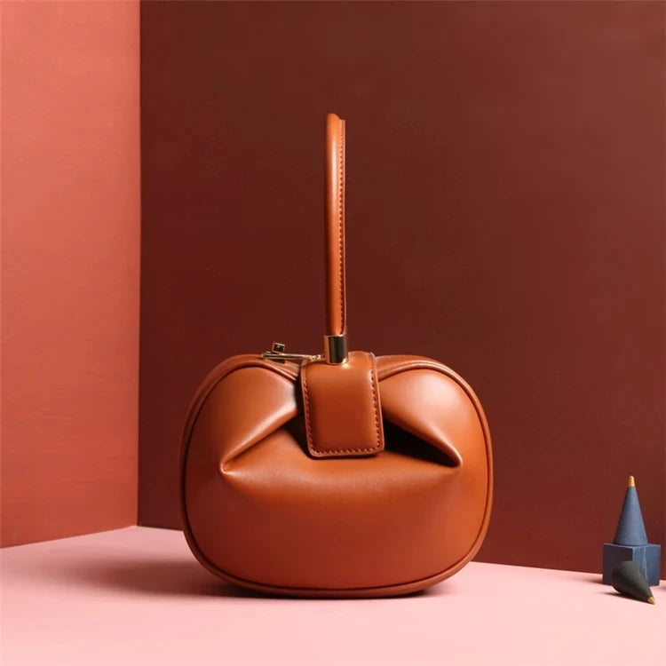 Spherical Women Soft Leather Handbag