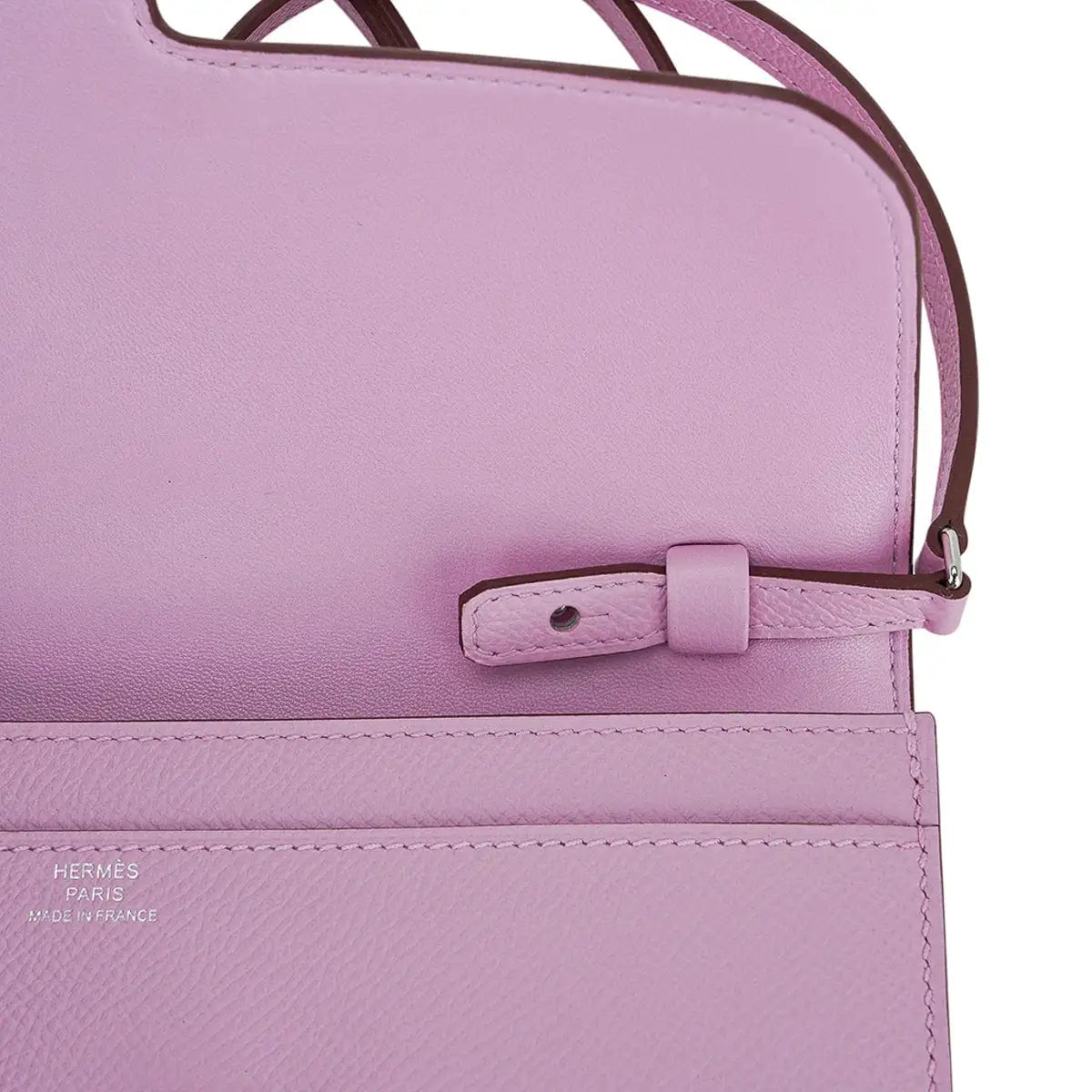 Hermes Constance Long  Wallet Mauve Epsom with Palladium Hardware