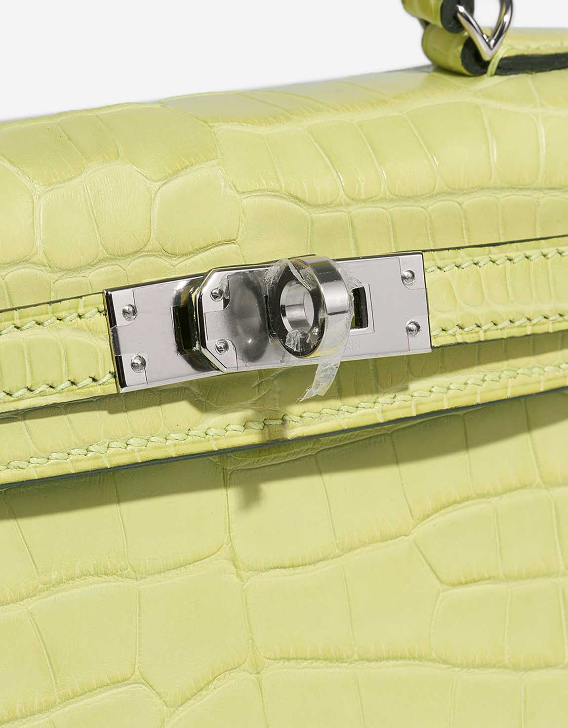 Hermès Kelly Mini Matte Alligator Jaune Bourgeon