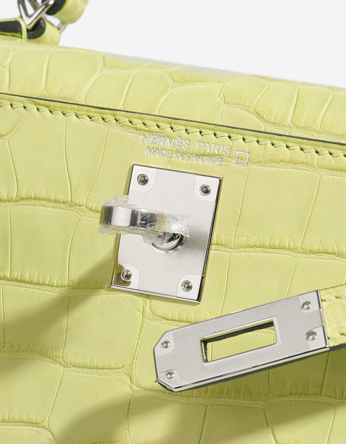 Hermès Kelly Mini Matte Alligator Jaune Bourgeon