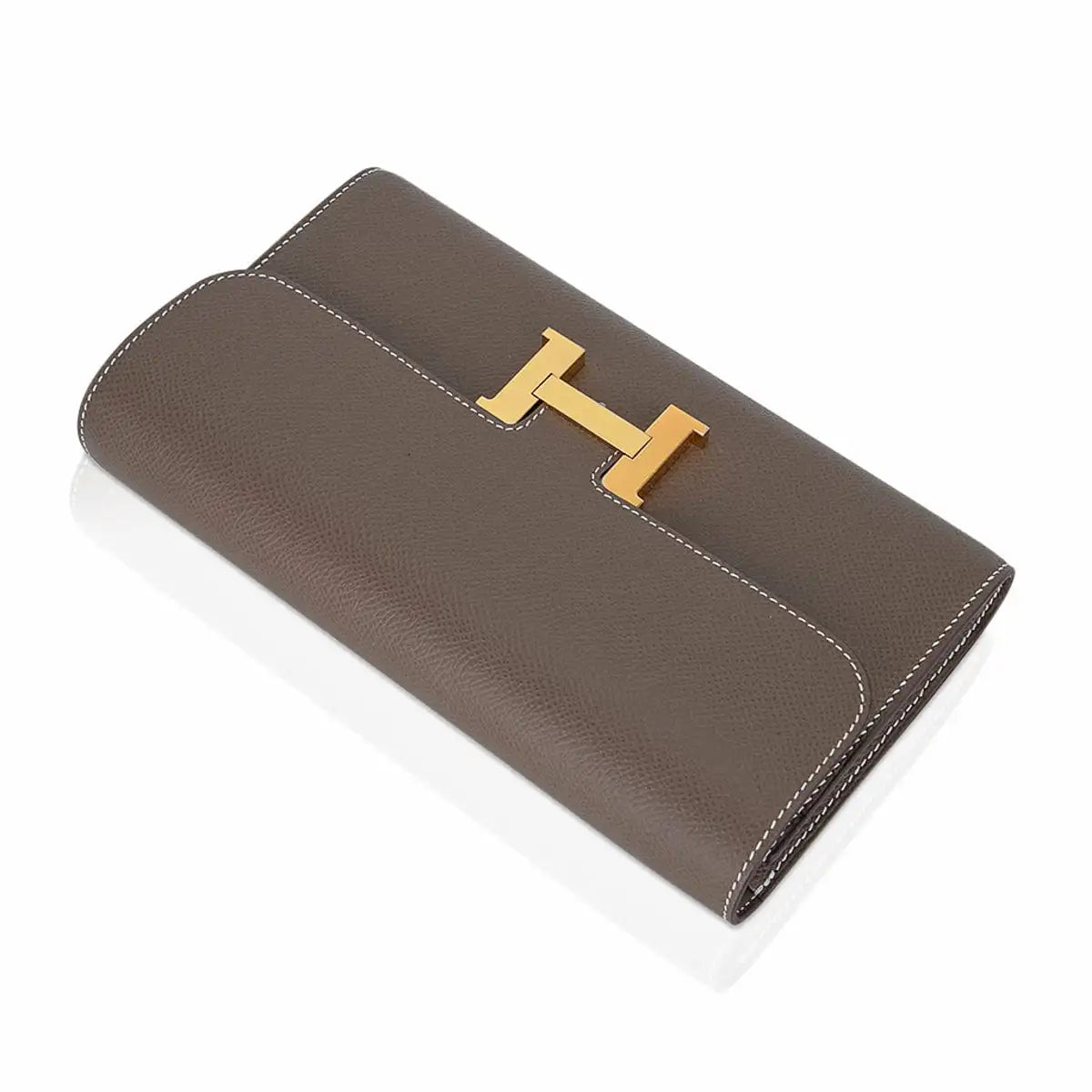 Hermes Constance Long  Wallet  Epsom with Gold Hardware