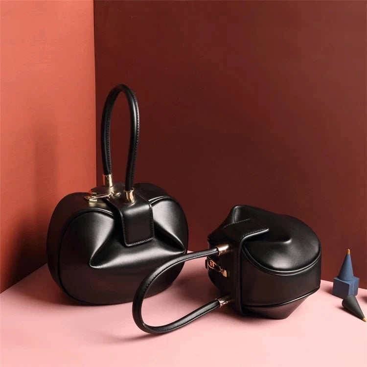 Spherical Women Soft Leather Handbag