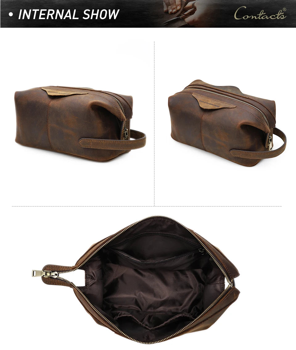 Luxury leather Necessaire