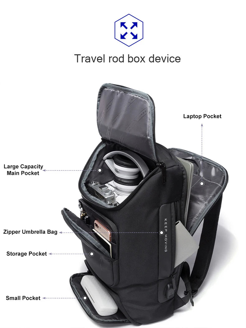 Large Capacity USB Charging Backpack Wear-resistant