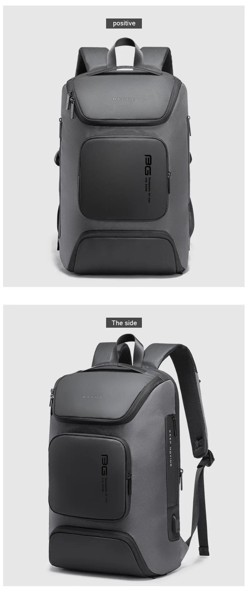 Large Capacity USB Charging Backpack Wear-resistant