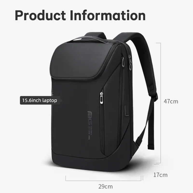 BANGE Waterproof Multi-Use Laptop Backpack For 15.6" Inch USB Charging Shockproof Business Briefcase Shoulder Bag For Man Women