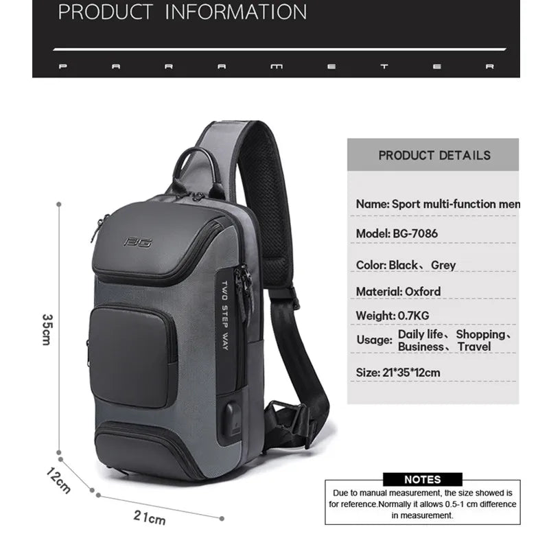 "Versatile Anti-theft Crossbody Bag: Multifunctional & Secure"