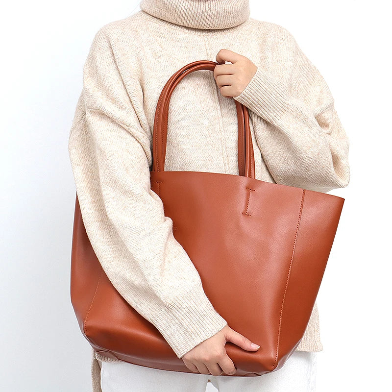 Cow Leather Tote Bag