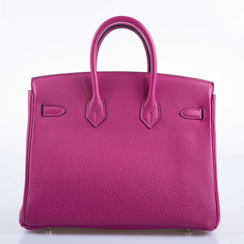 HERMÈS BIRKIN 25 ROSE POURPRE TOGO PALLADIUM HARDWARE