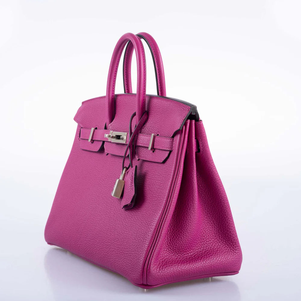 HERMÈS BIRKIN 25 ROSE POURPRE TOGO PALLADIUM HARDWARE