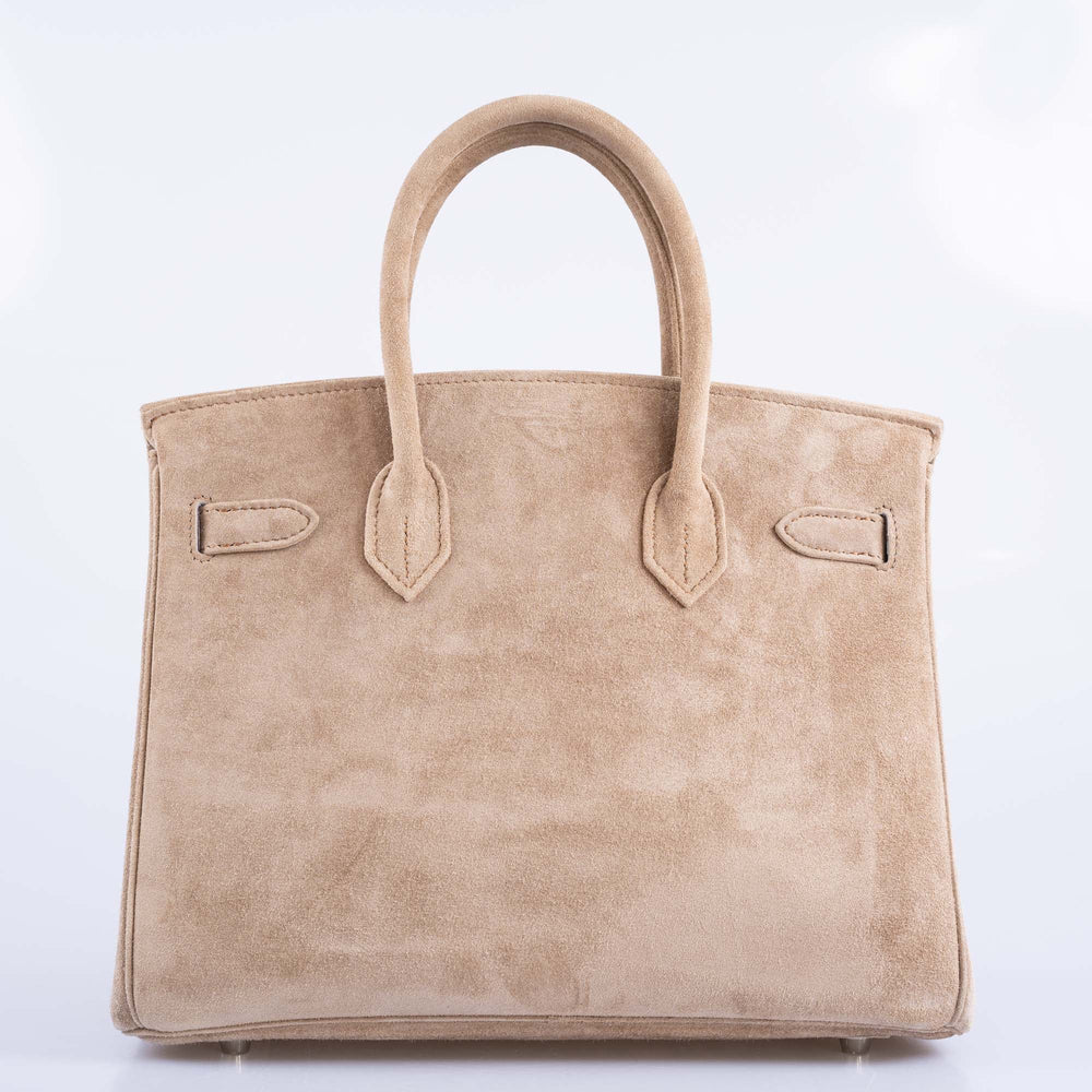 HERMÈS BIRKIN 30 GRIS PERLE DOBLIS PALLADIUM HARDWARE