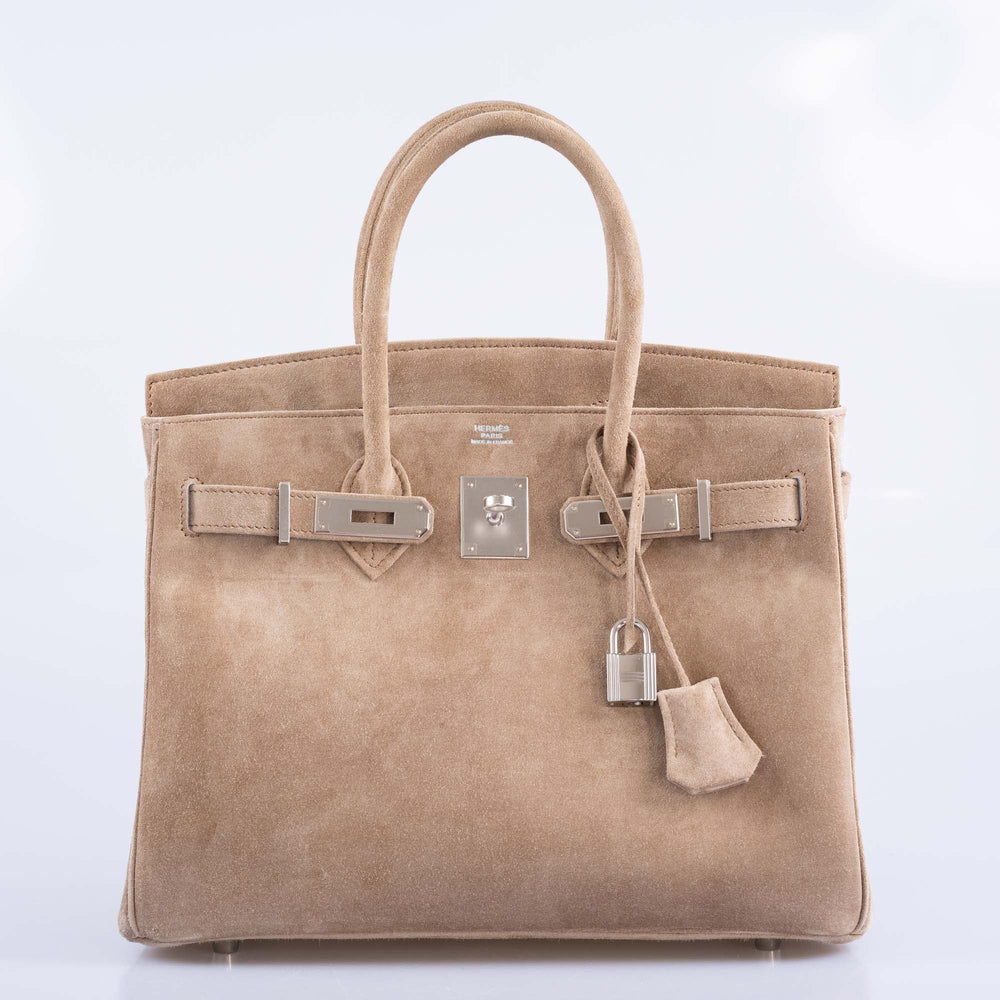 HERMÈS BIRKIN 30 GRIS PERLE DOBLIS PALLADIUM HARDWARE