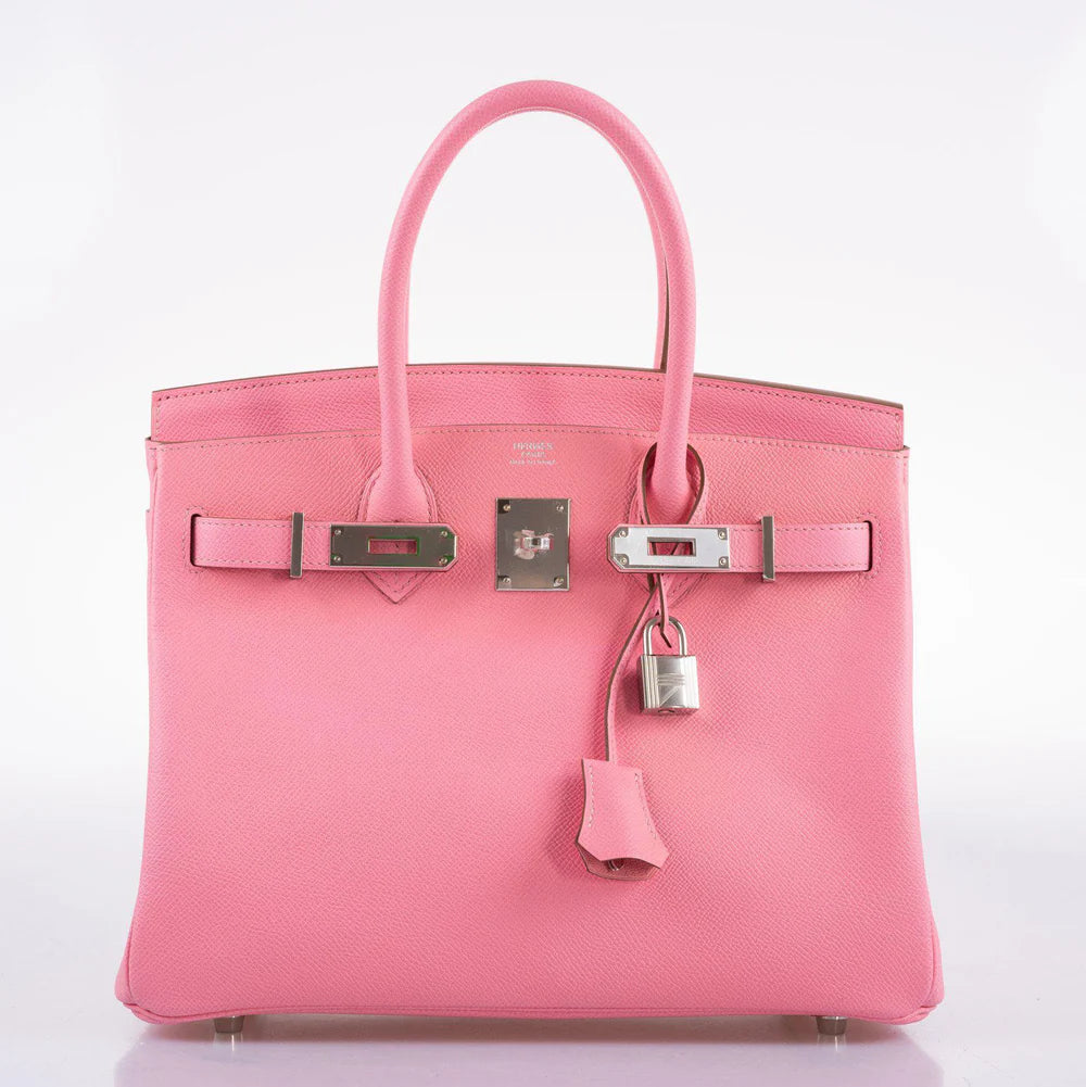 HERMÈS BIRKIN 30 ROSE CONFETTI EPSOM PALLADIUM HARDWARE