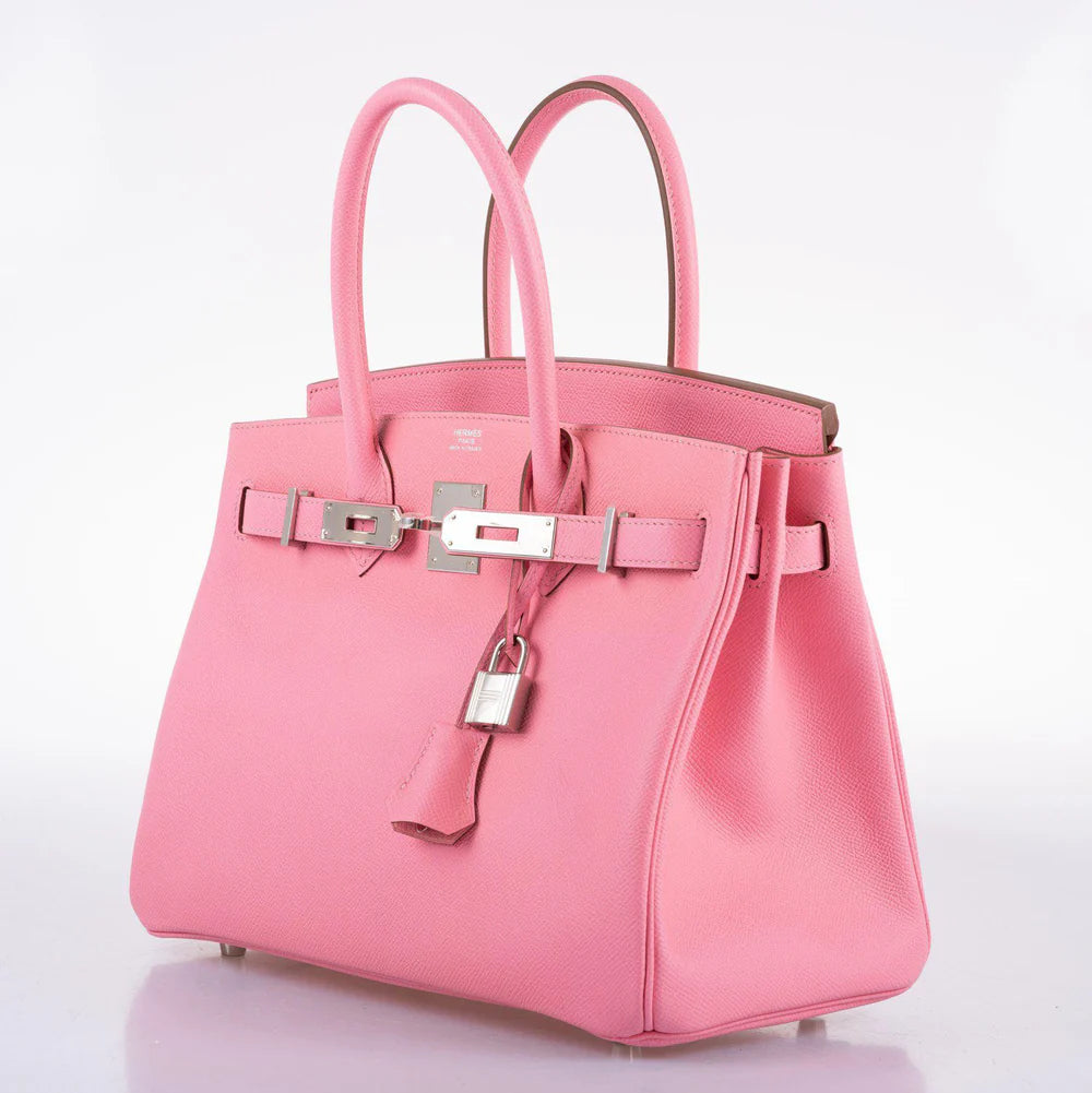 HERMÈS BIRKIN 30 ROSE CONFETTI EPSOM PALLADIUM HARDWARE