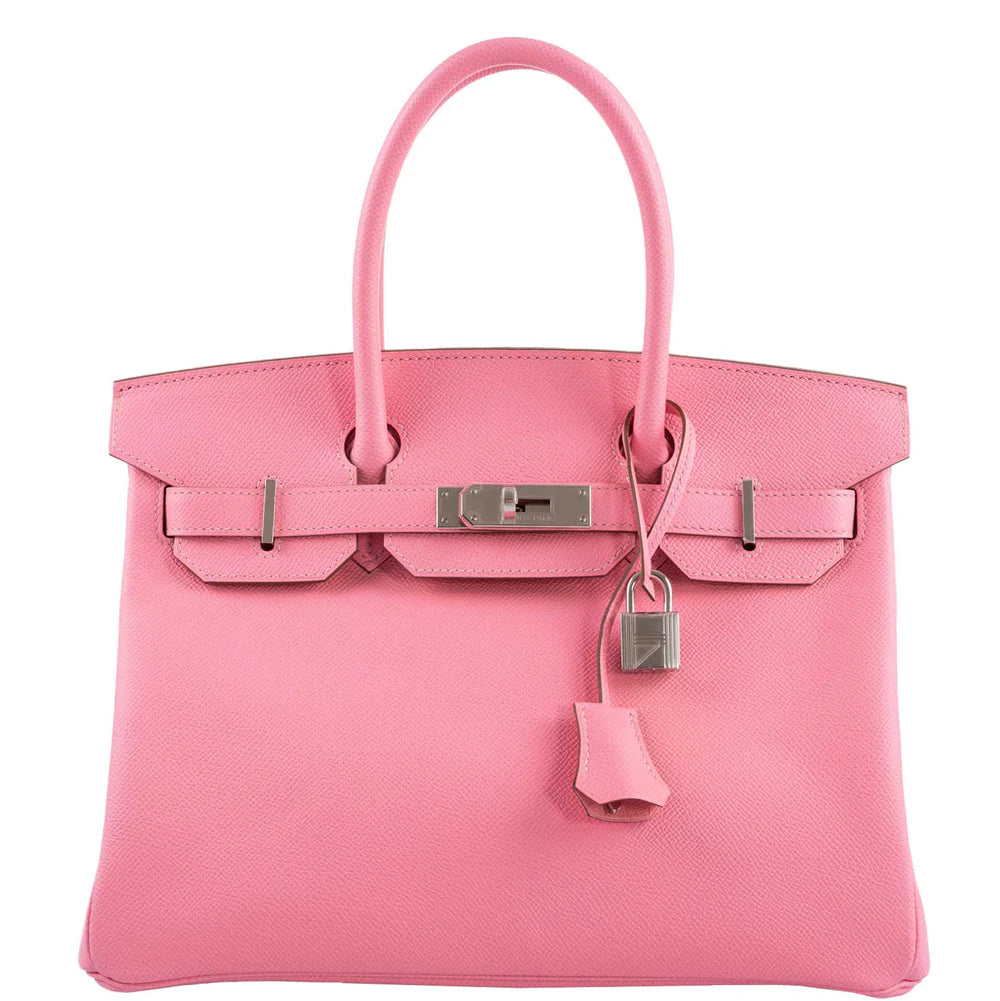 HERMÈS BIRKIN 30 ROSE CONFETTI EPSOM PALLADIUM HARDWARE