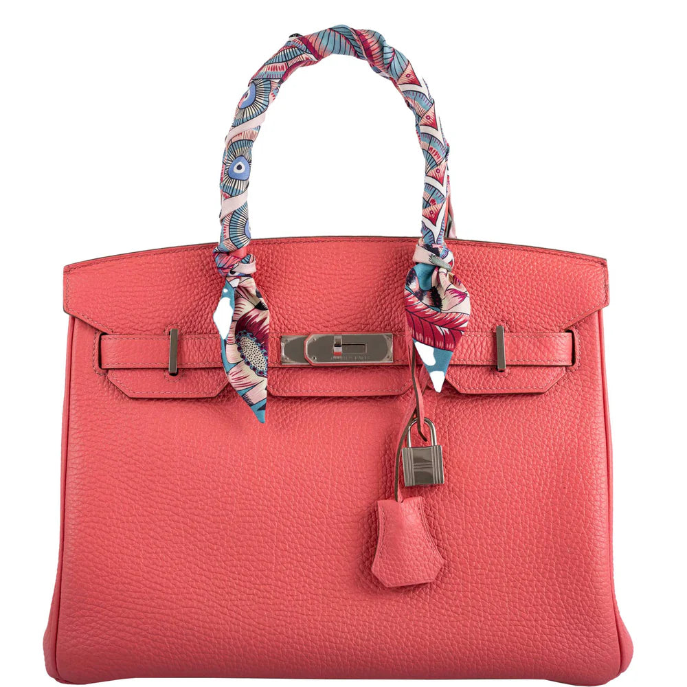 HERMÈS BIRKIN 30 ROSE LIPSTICK TOGO PALLADIUM HARDWARE