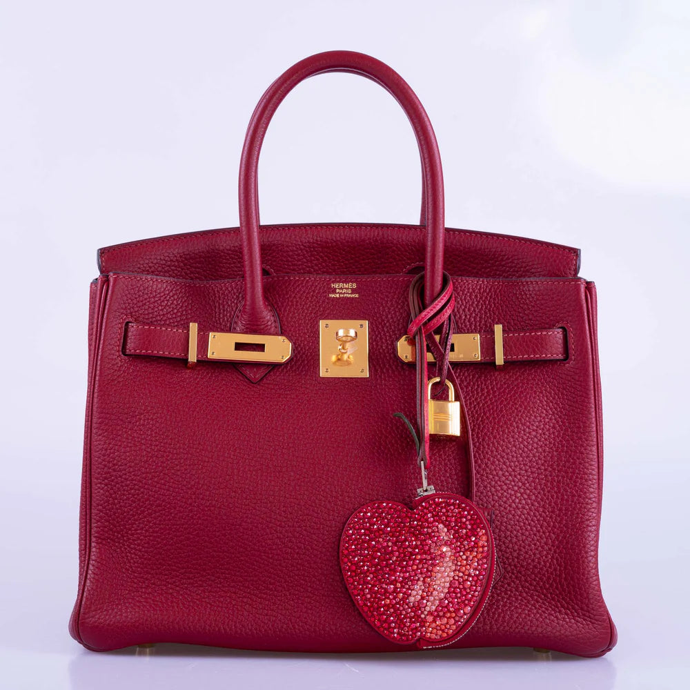 HERMÈS BIRKIN 30 ROUGE GRENAT TOGO GOLD HARDWARE