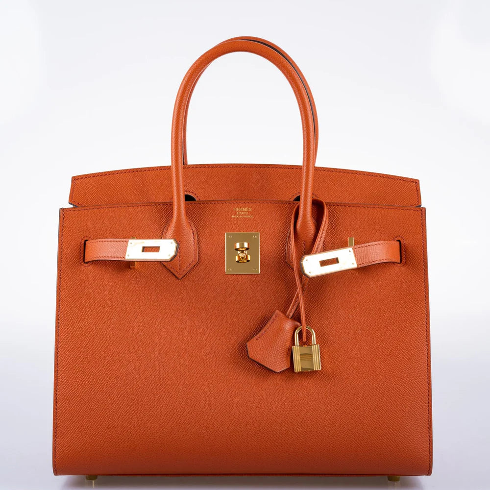 HERMÈS BIRKIN 30 SELLIER TERRE BATTUE EPSOM LEATHER GOLD HARDWARE