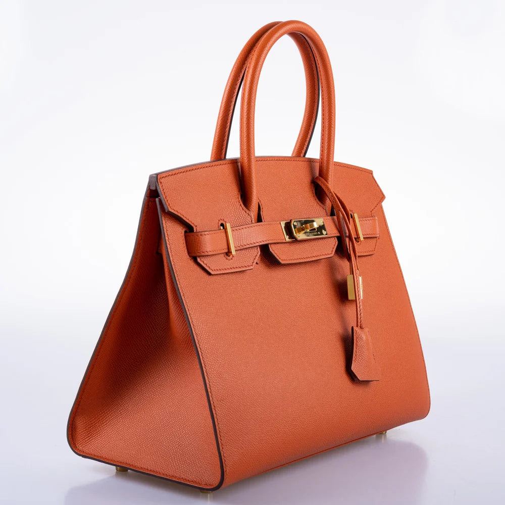 HERMÈS BIRKIN 30 SELLIER TERRE BATTUE EPSOM LEATHER GOLD HARDWARE