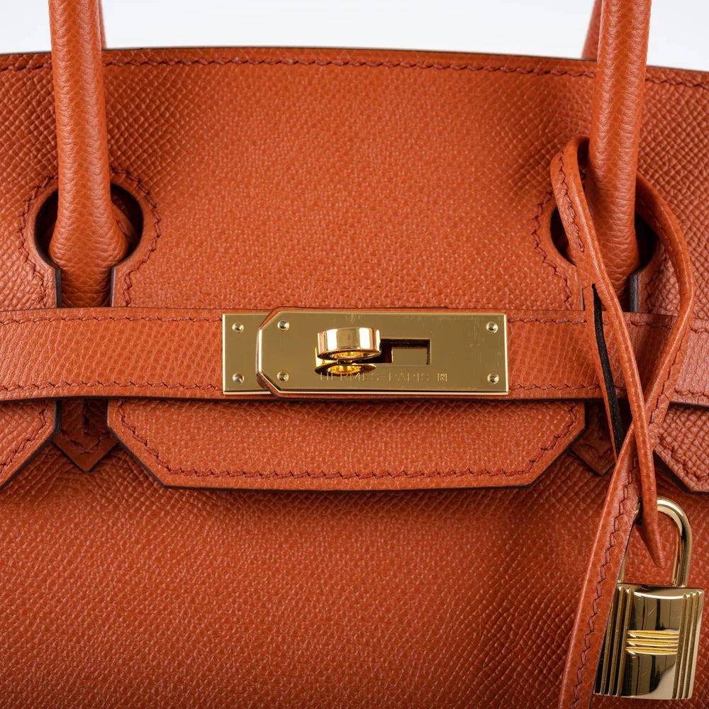 HERMÈS BIRKIN 30 SELLIER TERRE BATTUE EPSOM LEATHER GOLD HARDWARE