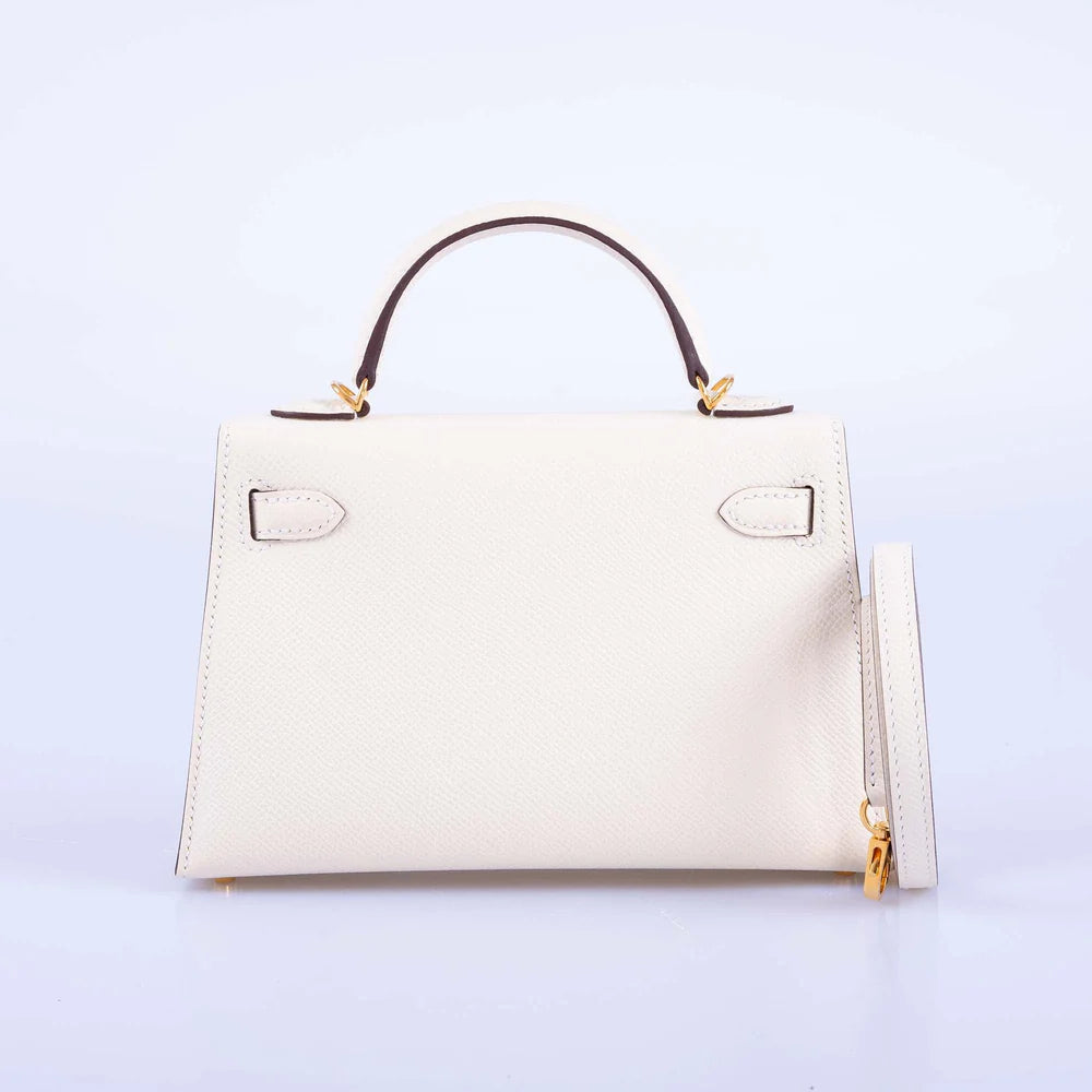 HERMES KELLY 20 MINI SELLIER NATA EPSOM GOLD HARDWARE