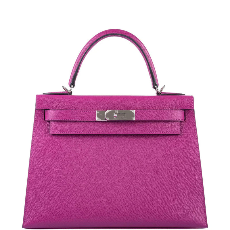 Birkin 25 Purple Side View