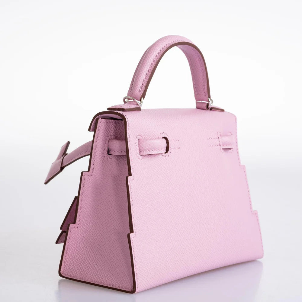 HERMÈS PICTO KELLY DOLL QUELLE IDOLE MAUVE SYLVESTRE, LIME, NATA AND CHAI EPSOM PALLADIUM HARDWARE