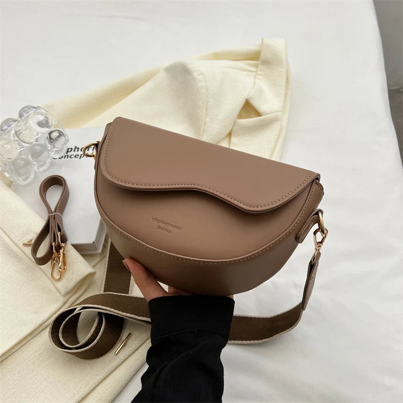 Leather Saddle Armpit Bag