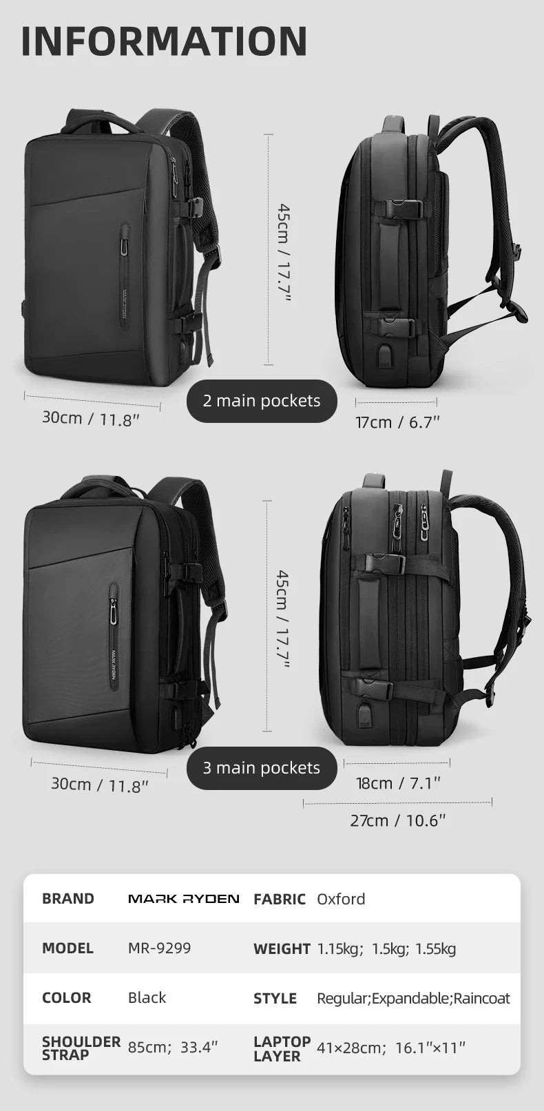 Business Carry-on Flight Approved 40l Travel Backpack