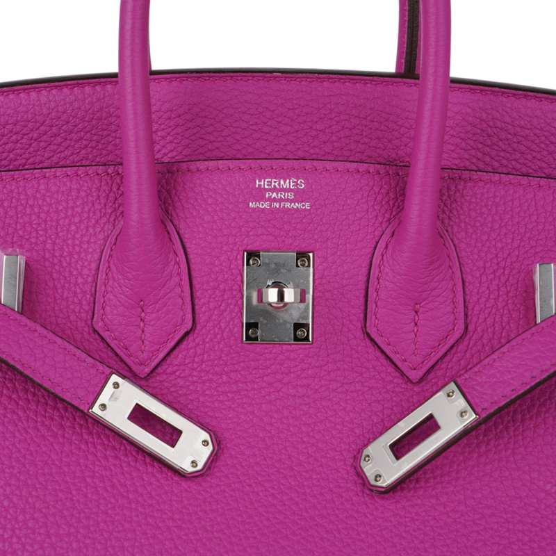 Hermes Birkin 25 Bag Magnolia Togo Palladium Hardware