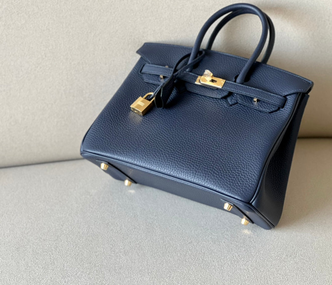 Hermes Birkin 2Z Midnight Blue/Gold Buckle