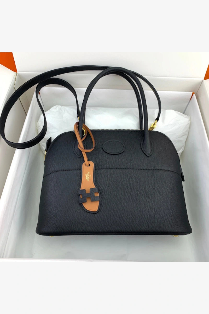 Hermes Bolide 27 31 Bag in Epsom Leather Black