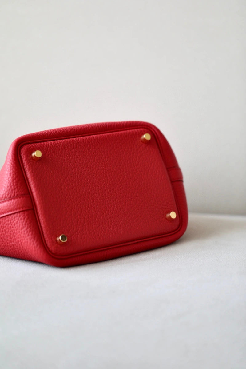 Hermes Picotin Lock bag Red Clemence leather