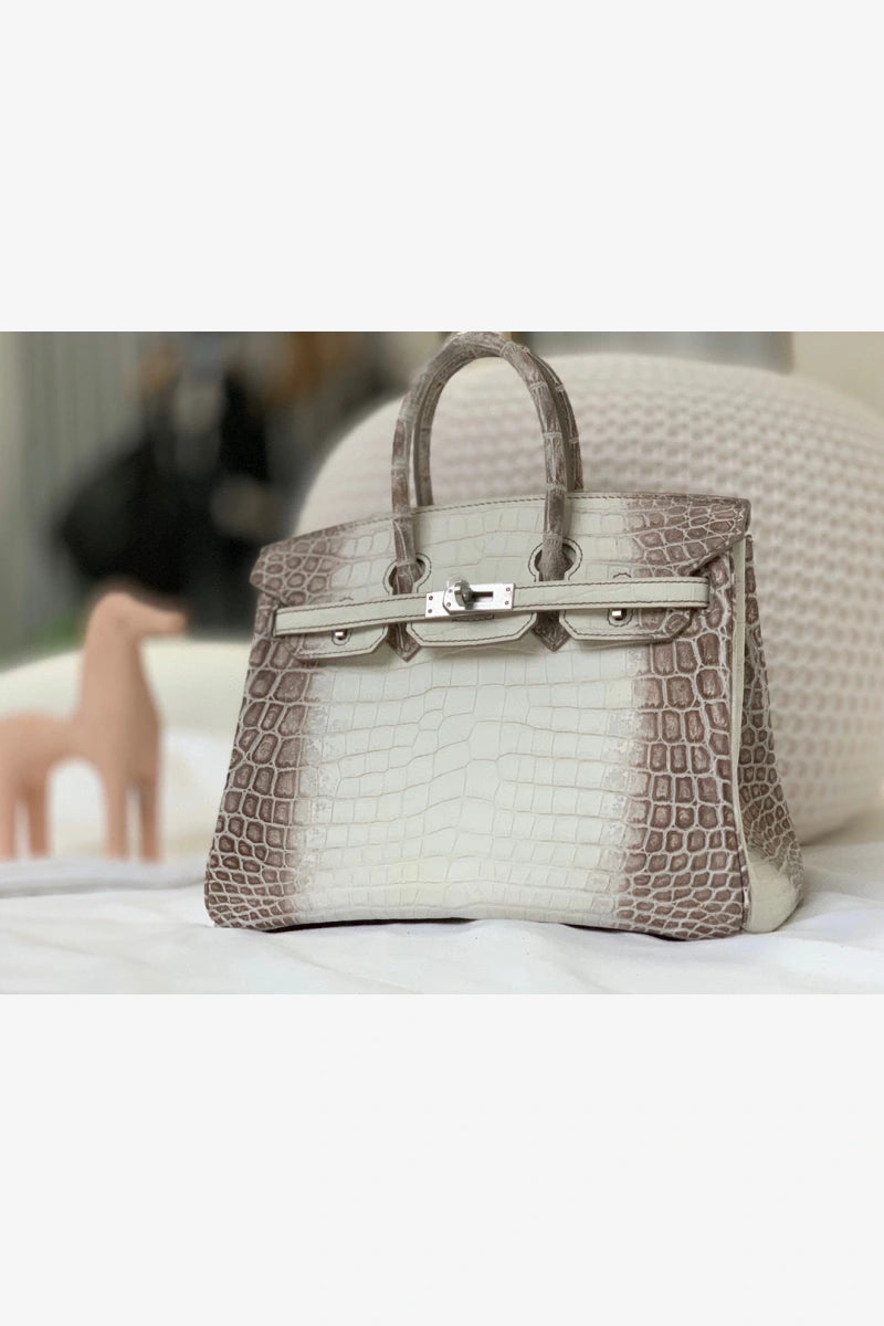 Hermes Birkin Himalayan Alligator Natural Leather