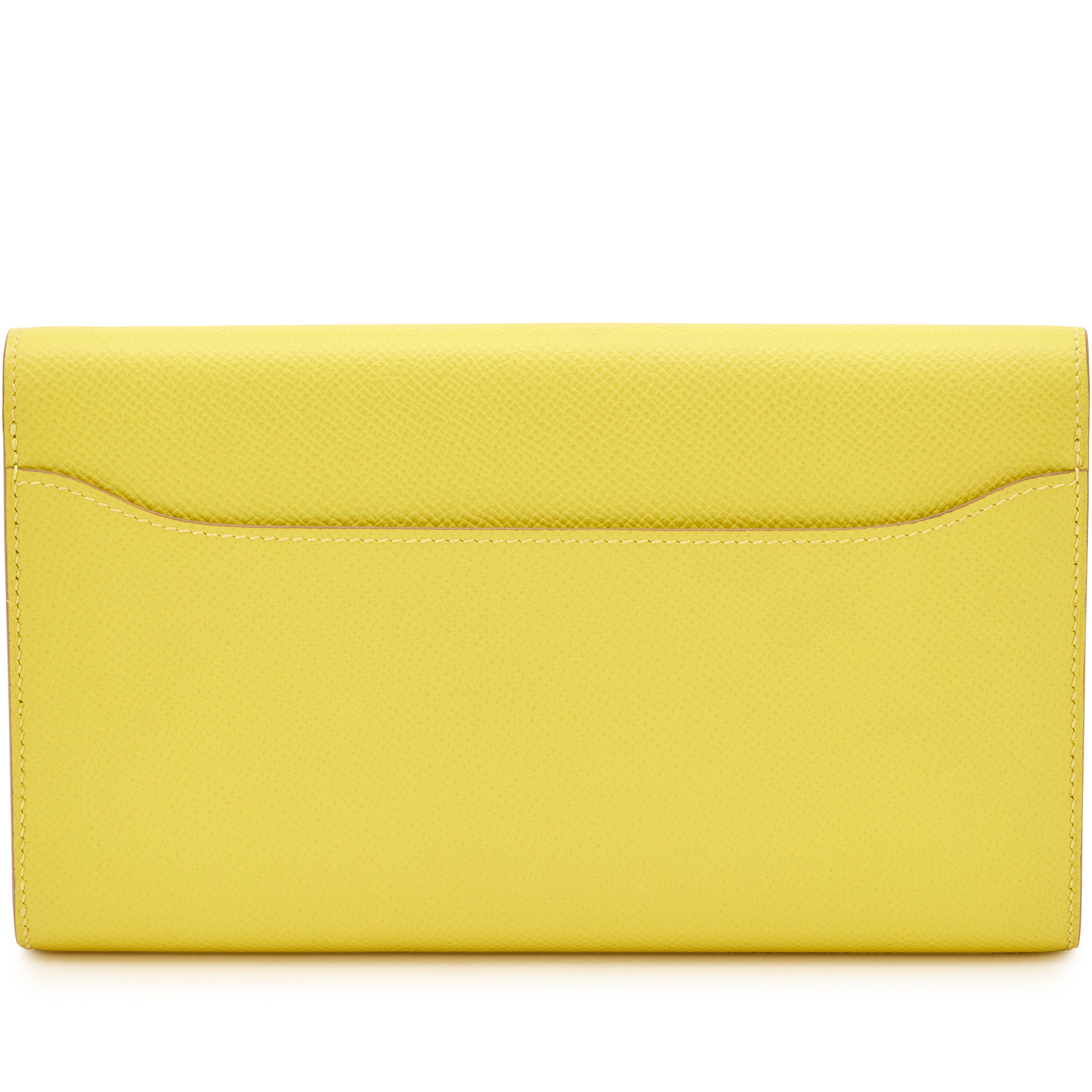 Lime Epsom Long Constance Wallet Palladium Hardware.